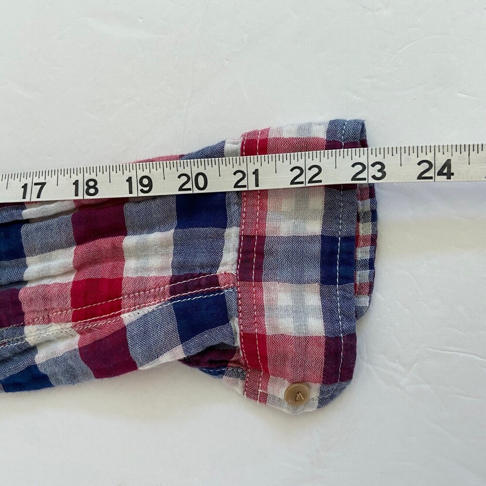 Madewell Button Down Ex-boyfriend Shirt Emmett Checks Plaid Size Small Checkered - Picture 9 of 10